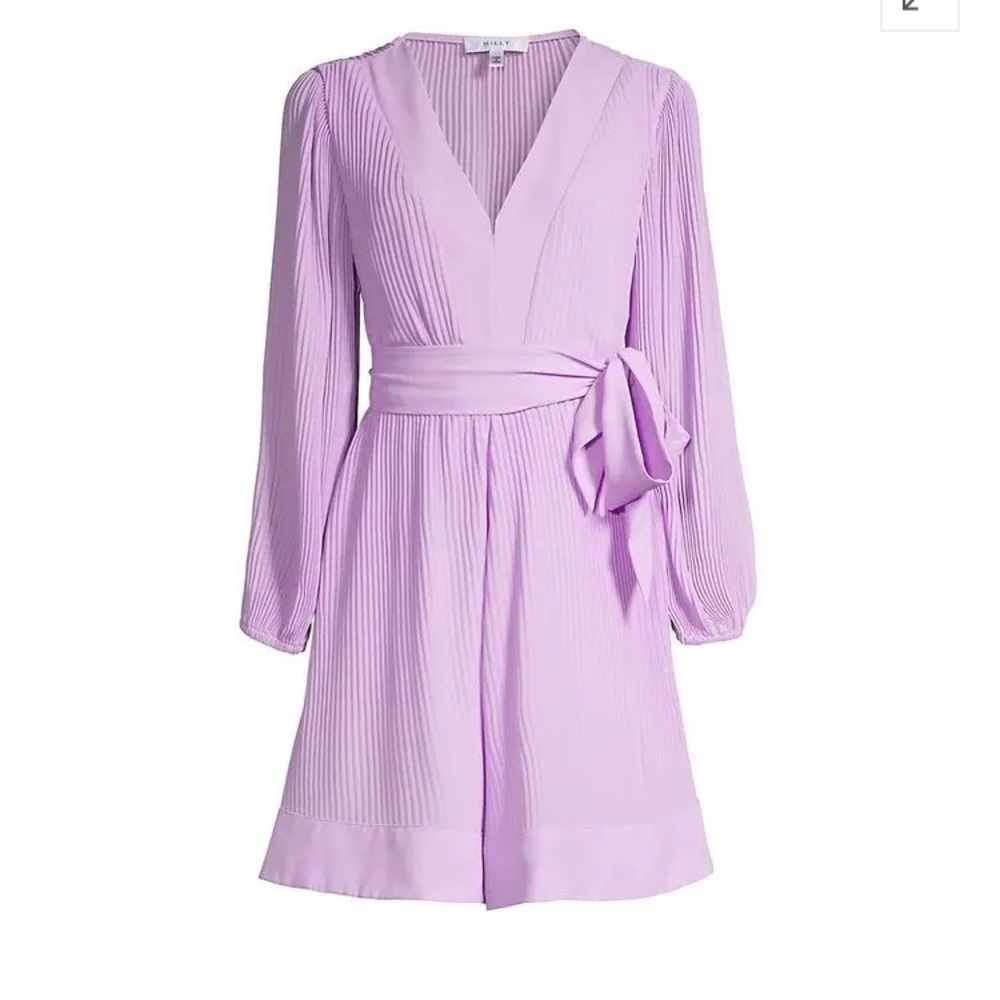 MILLY lilac fit and flare dress NWOT